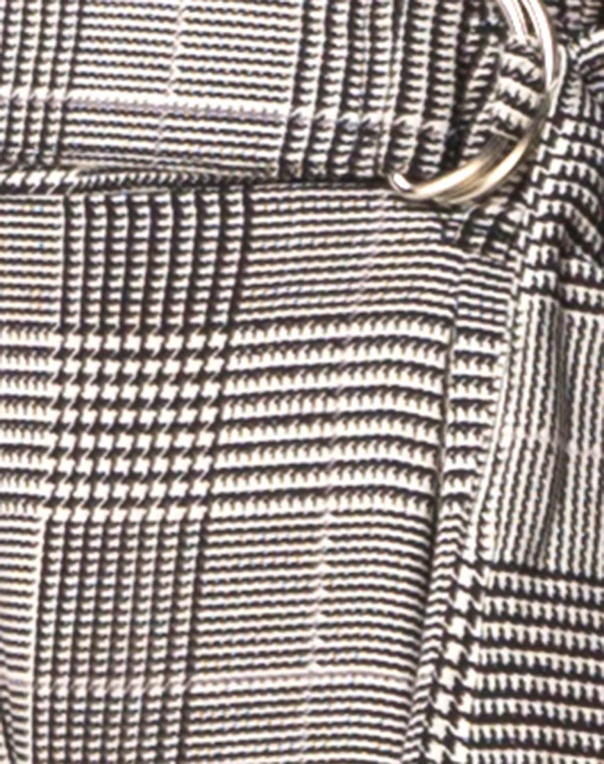 Majustie Highwaist Trouser in Charles Check Grey - Image 5