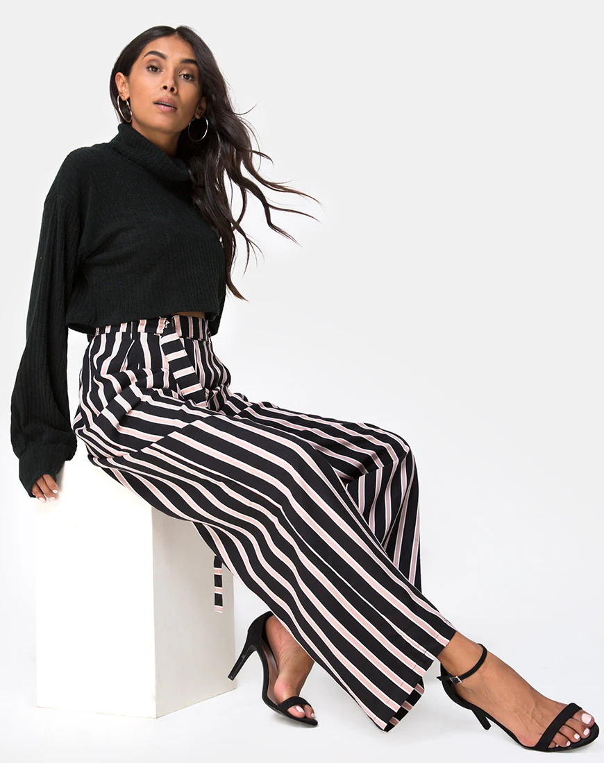 Majustie Trouser in Formal Stripe - Image 2