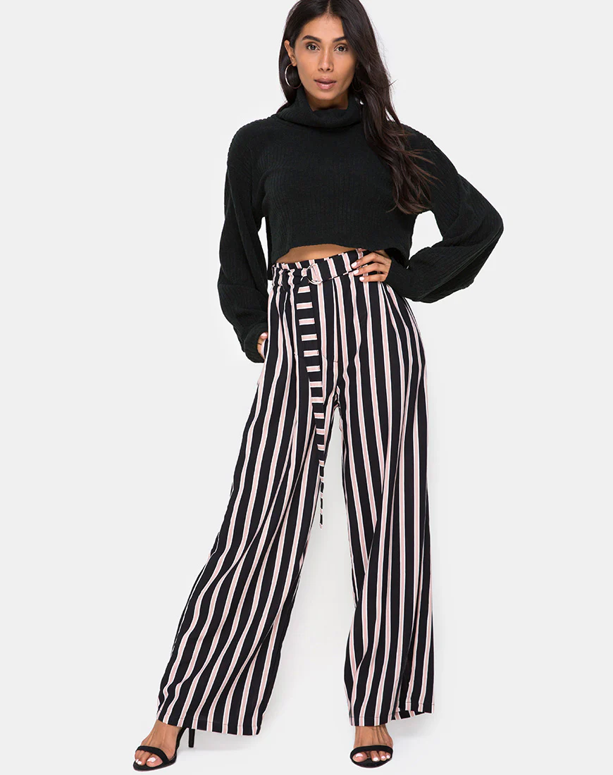 Majustie Trouser in Formal Stripe - Image 3