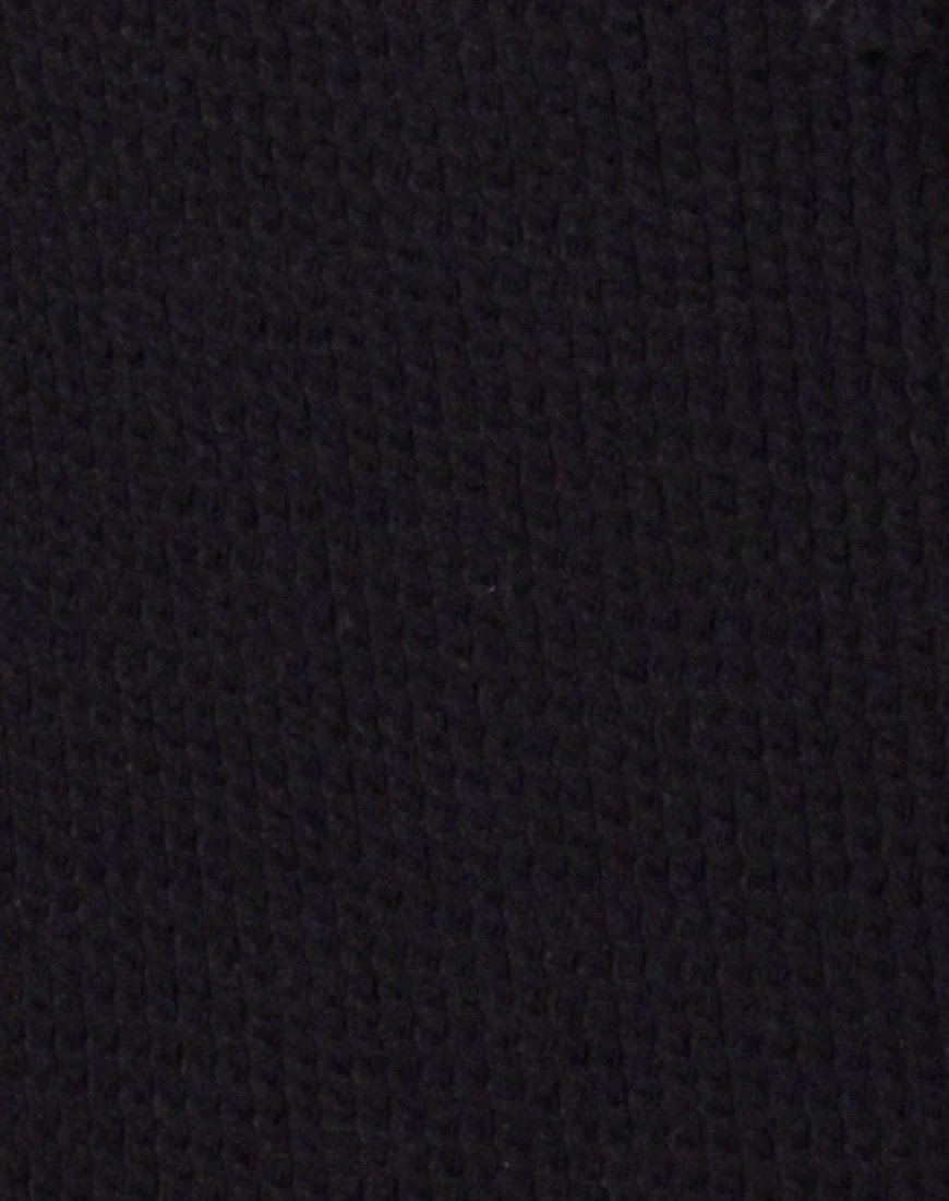 Makana Swimsuit in Crinkle Rib Black - Image 5