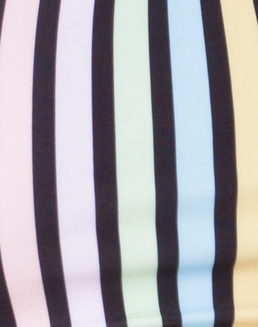 Malee Bikini Top in New Stripe - Image 5