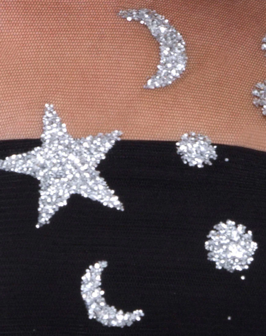 Malina Dress in Star Child Glitter Net - Image 5