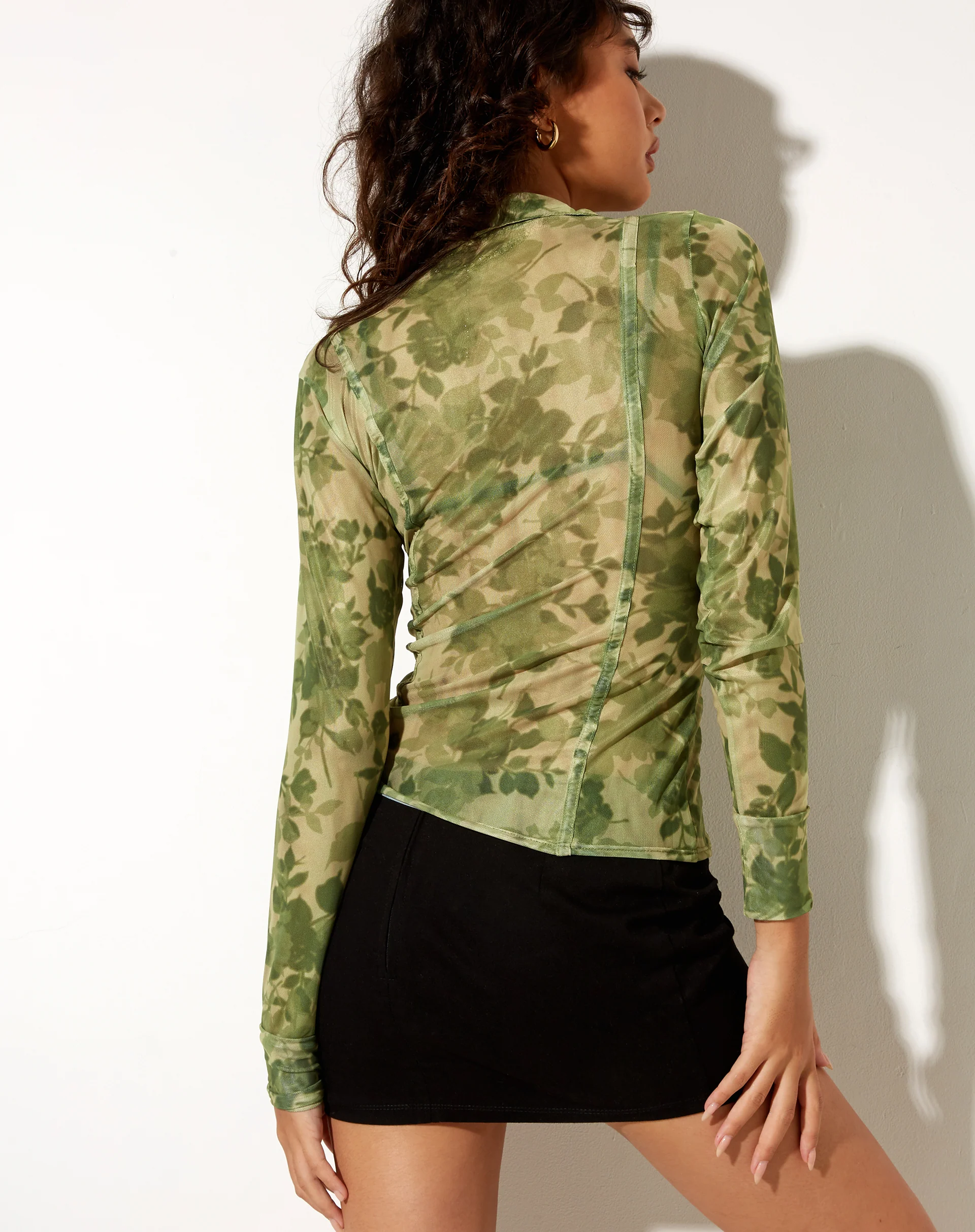 Mally Shirt in Blurred Floral - Image 2
