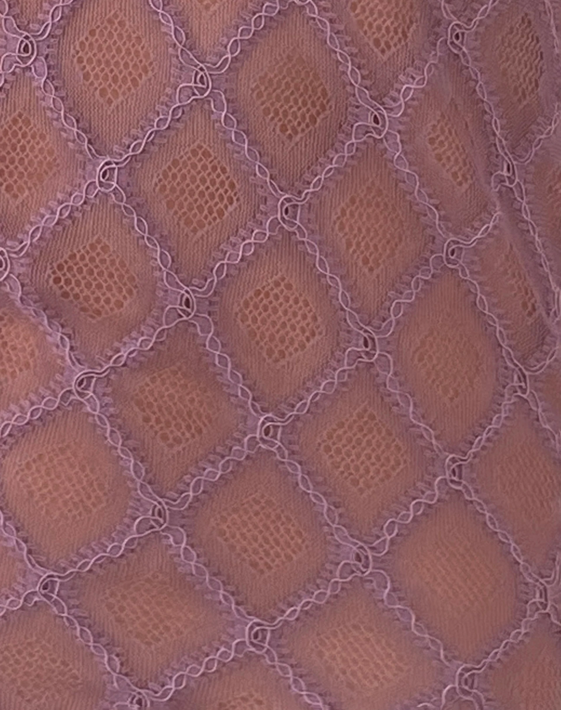 Maloe Lace Patterned Tank Top in Mauve - Image 5