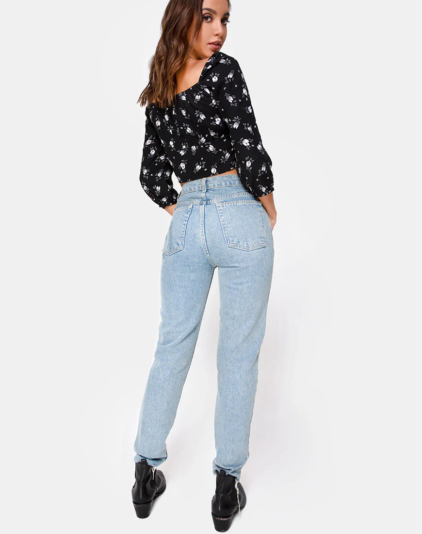 Malon Crop Top in Dark Tulip - Image 4