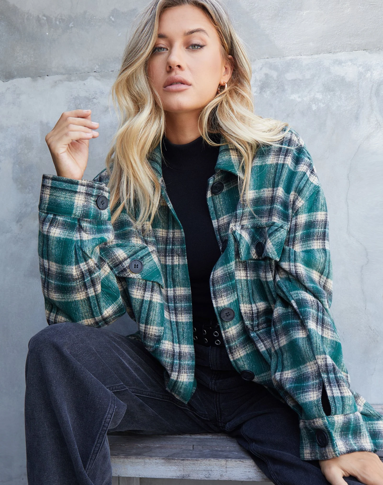 Marcel Shirt in Check Green Black - Image 4