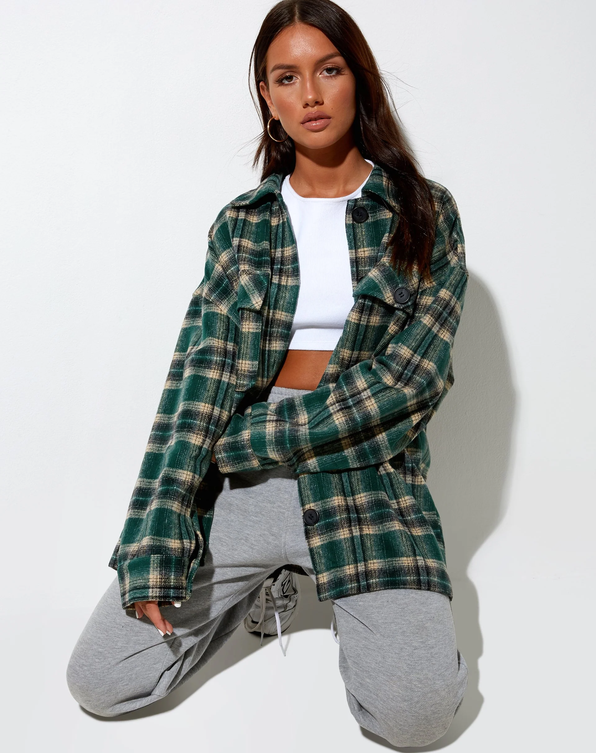 Marcel Shirt in Check Green Black - Image 5