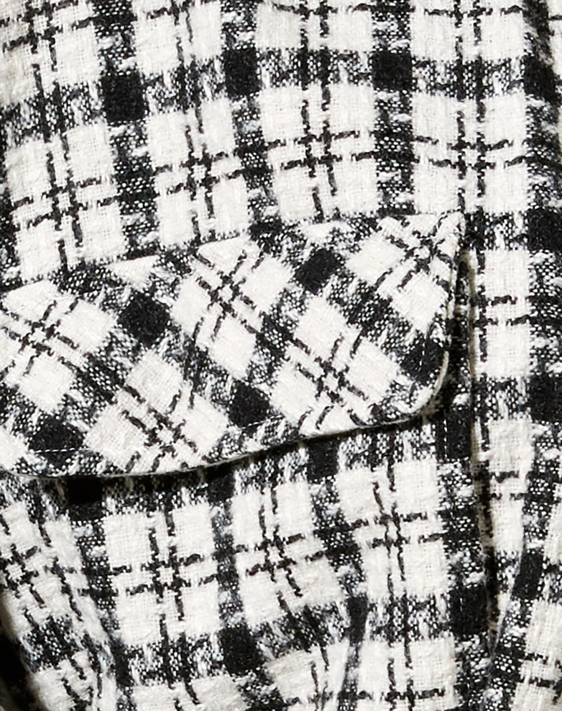 Marcella Shirt in Black and White Check - Image 5