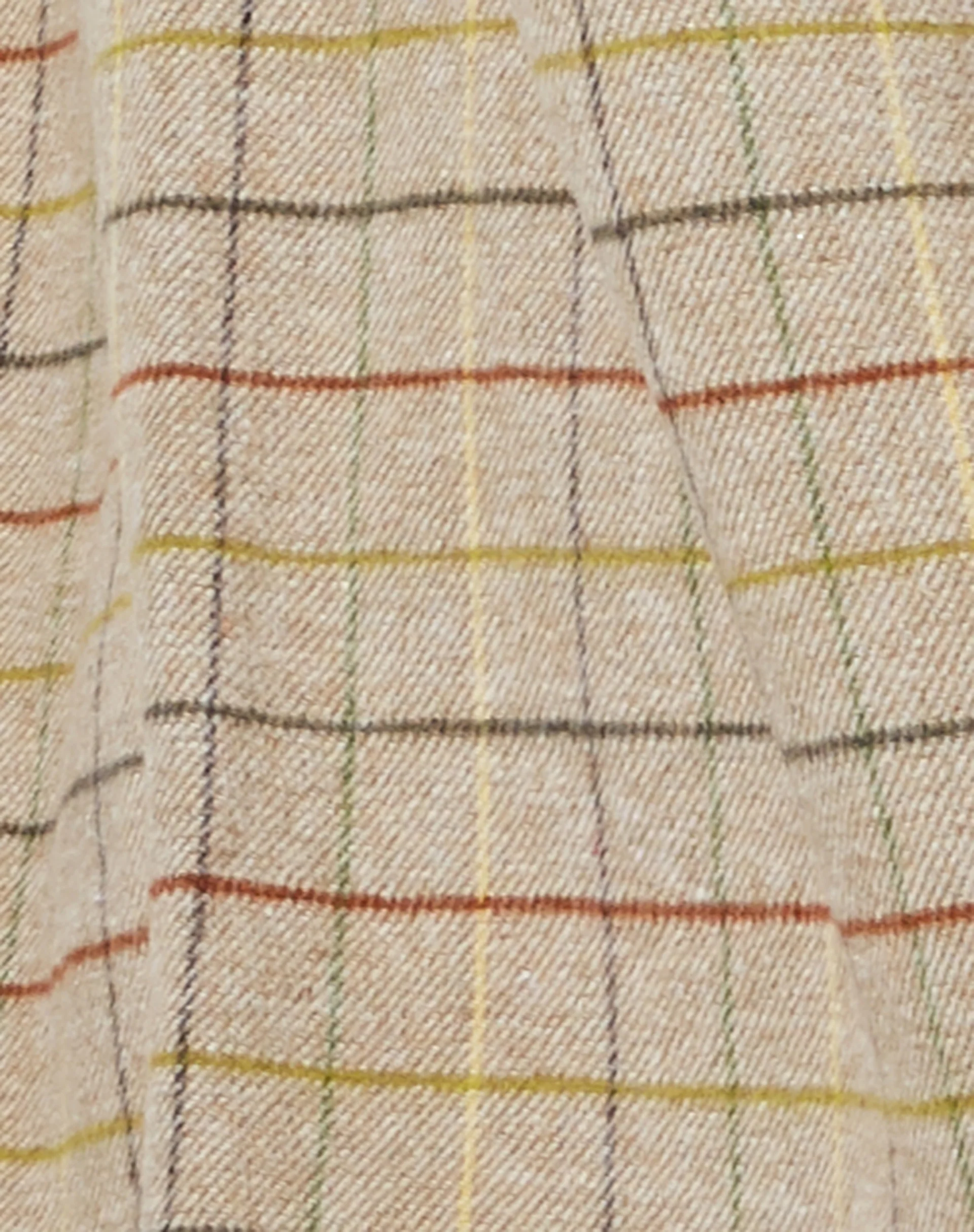 Marcella Shirt in Check Brown Yellow Green - Image 6