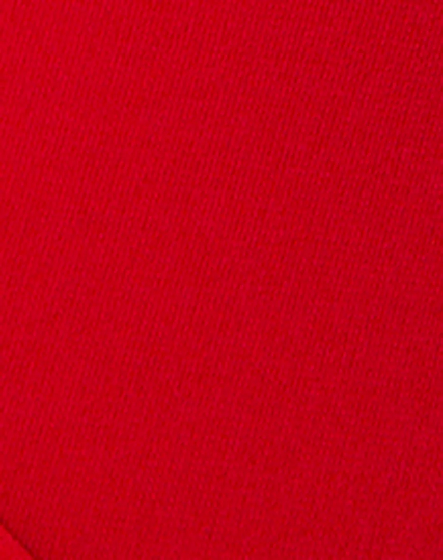 Marche Wrap Top in Red - Image 5