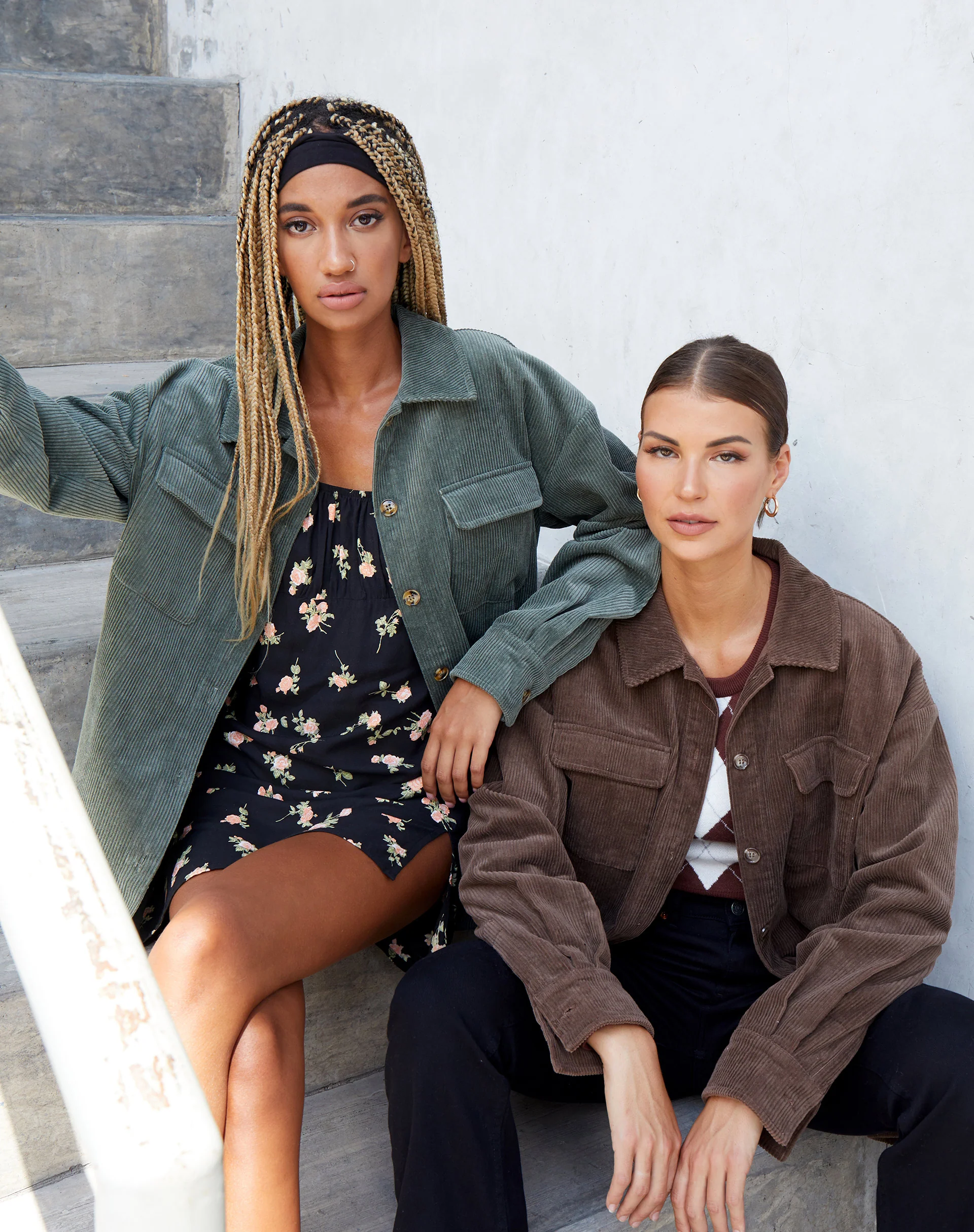 Marcy Shirt in Corduroy Brown - Image 2