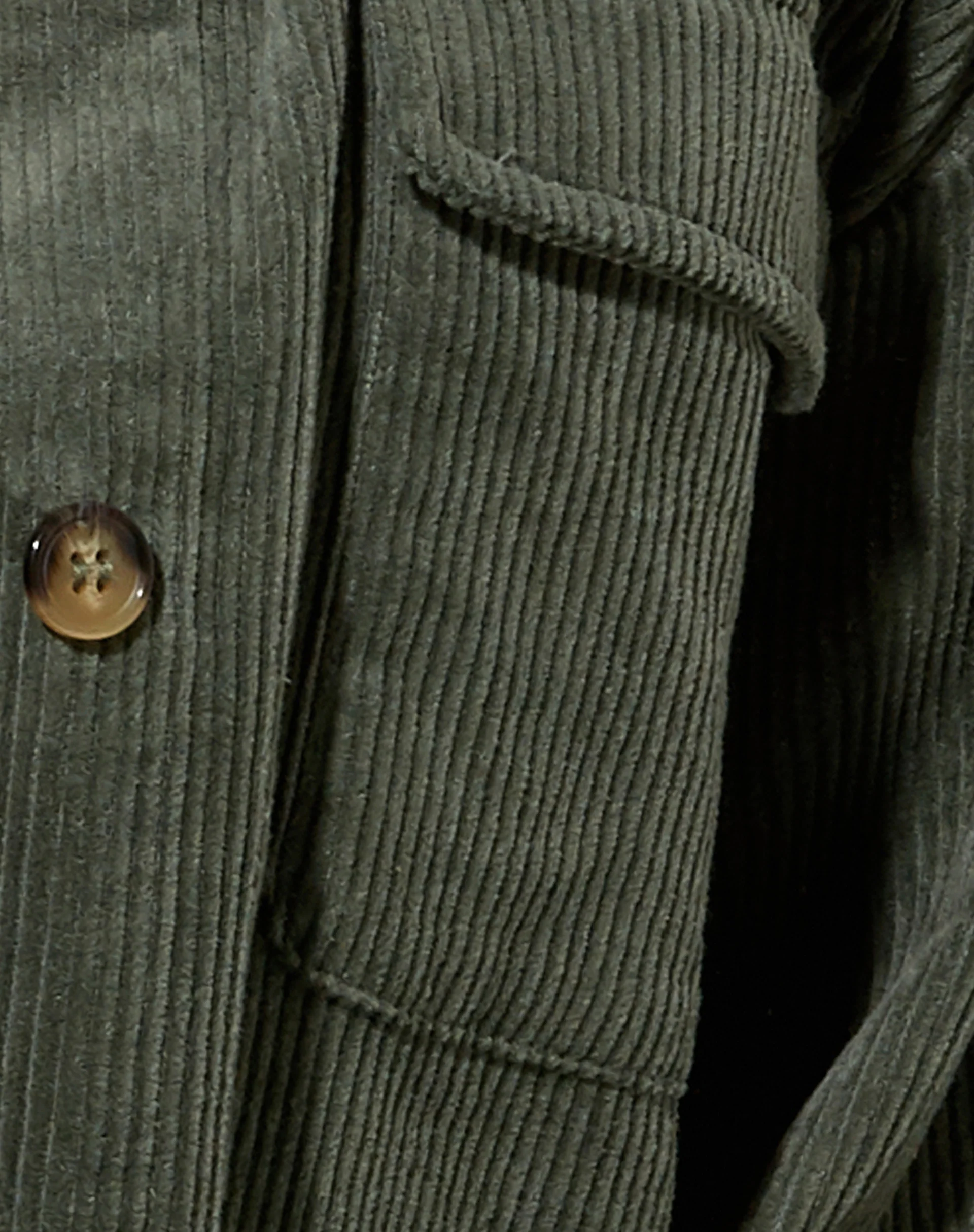 Marcy Shirt in Corduroy Khaki - Image 5
