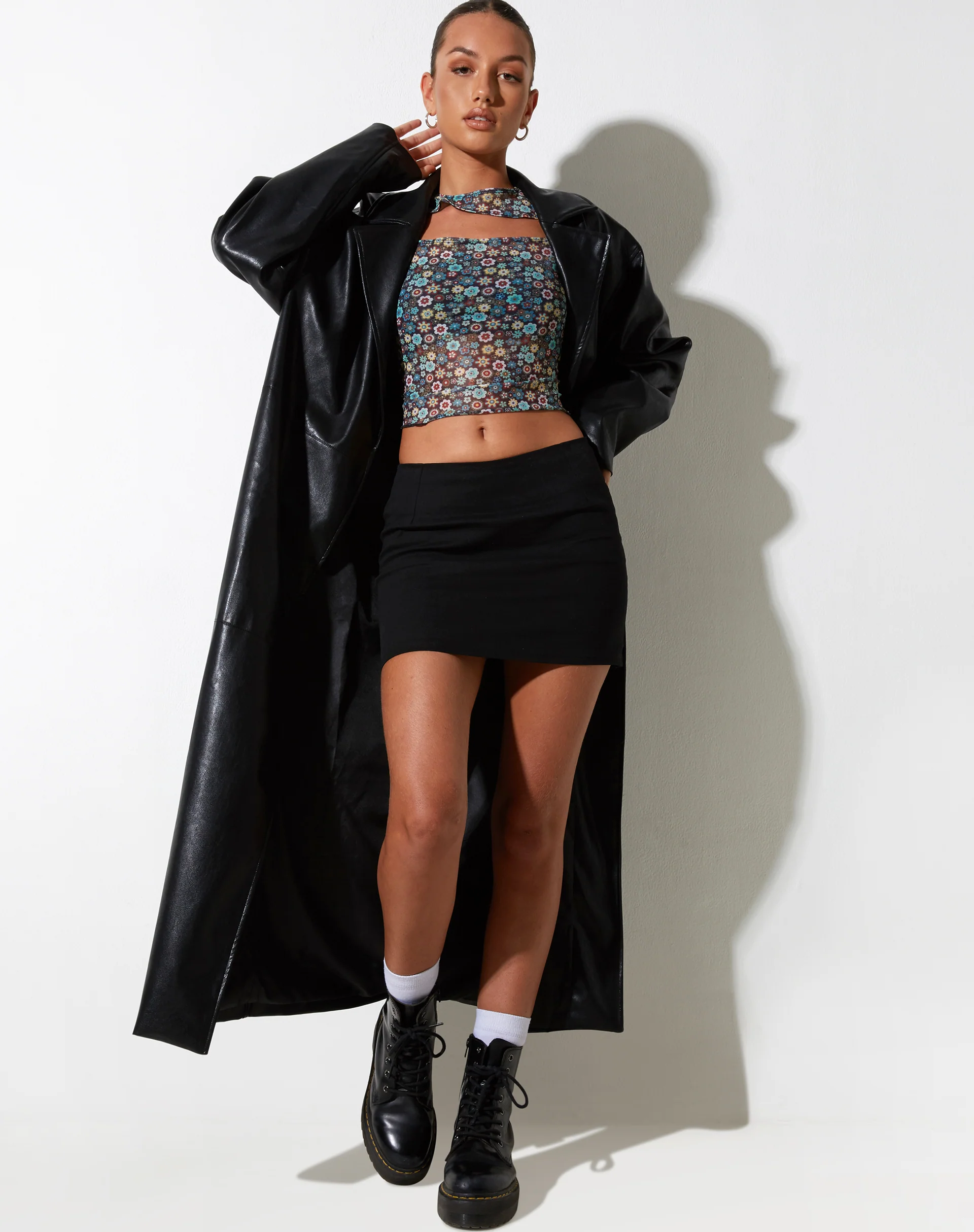 Mardi Crop Top in Folk Floral - Image 2