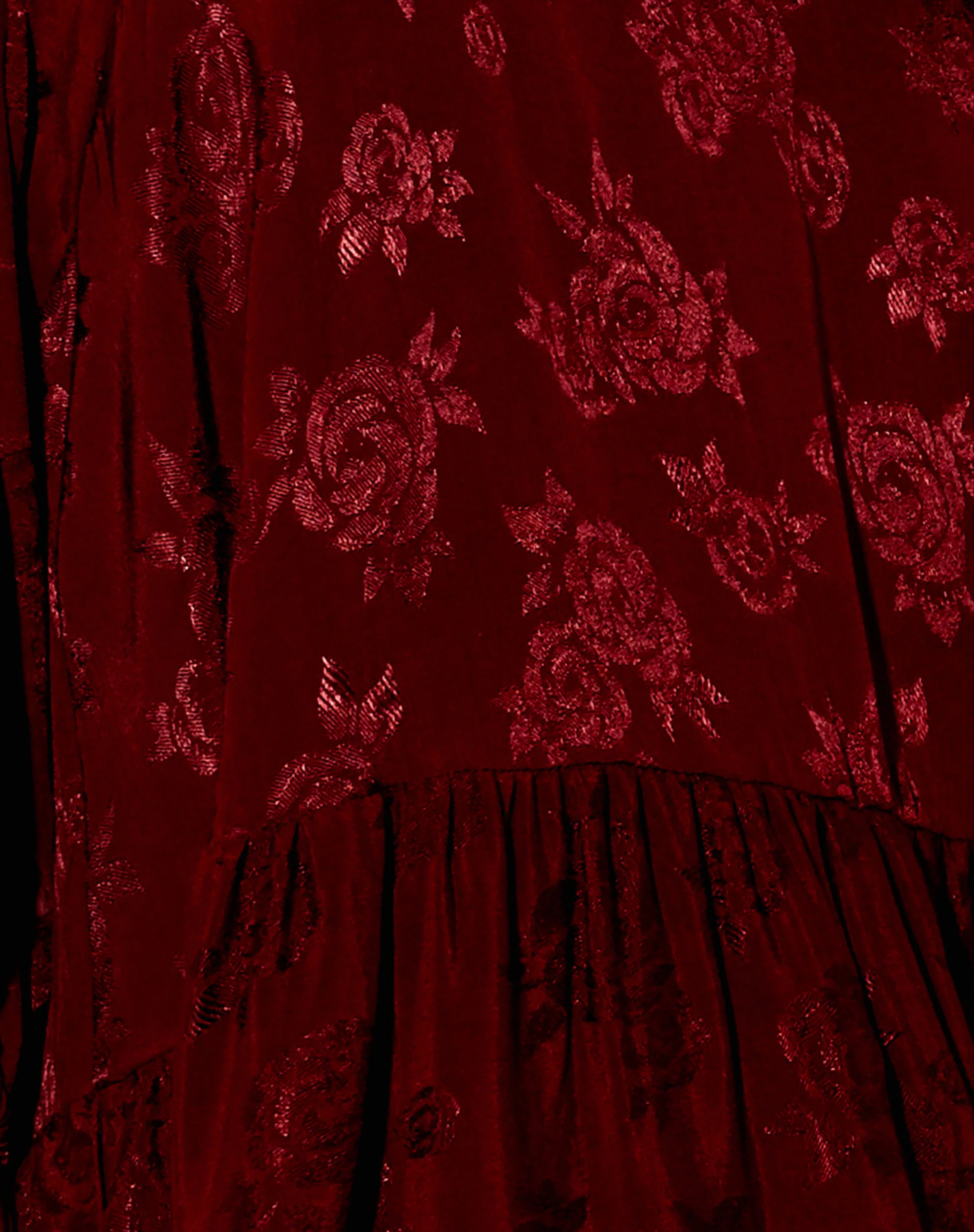 Mareta Tea Dress in Satin Rose Mulberry - Image 5
