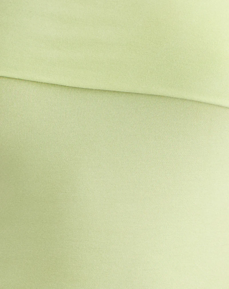 Marga One Shoulder Top in Pistachio - Image 6