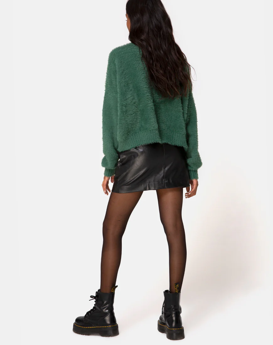 Margo Jumper in Knit Forest Green - Image 4