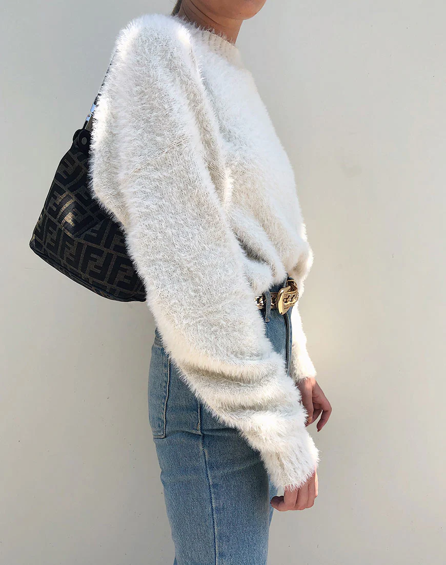 Margo Jumper in Knit Oatmeal - Image 2