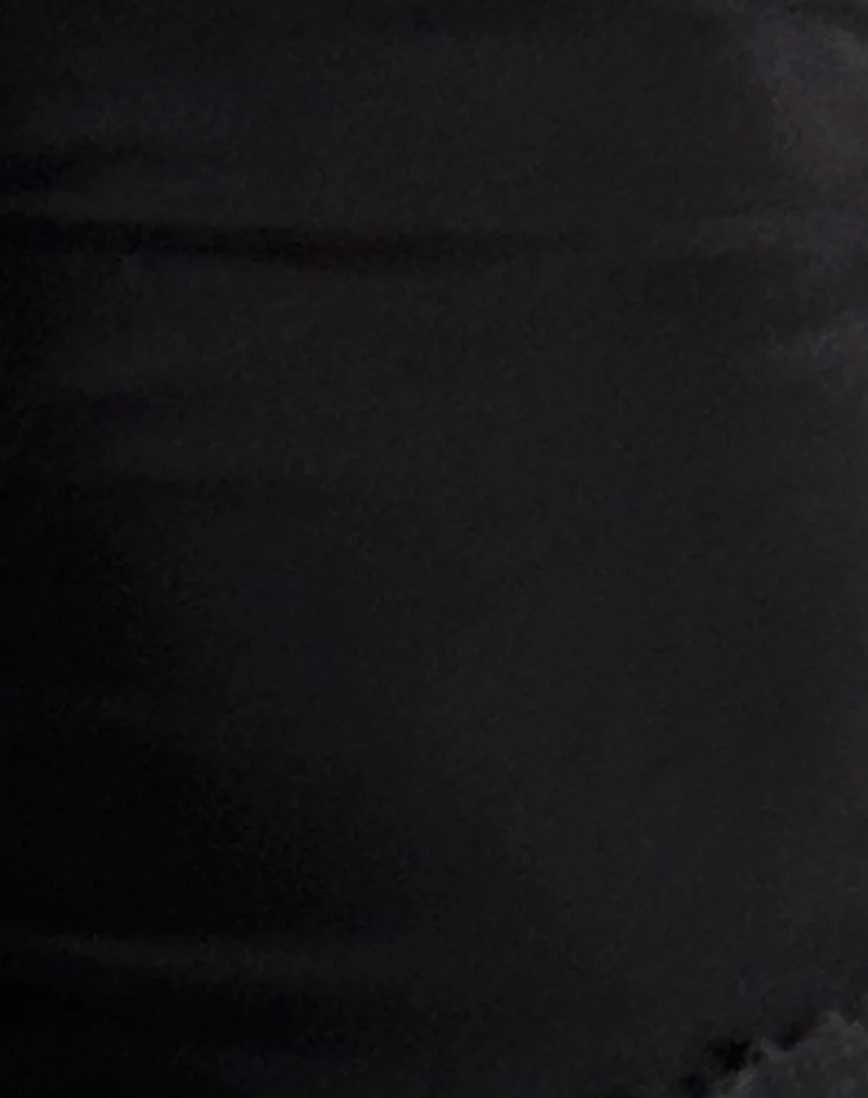 Marissa Longline Asymmetrical Tube Top in Black - Image 6