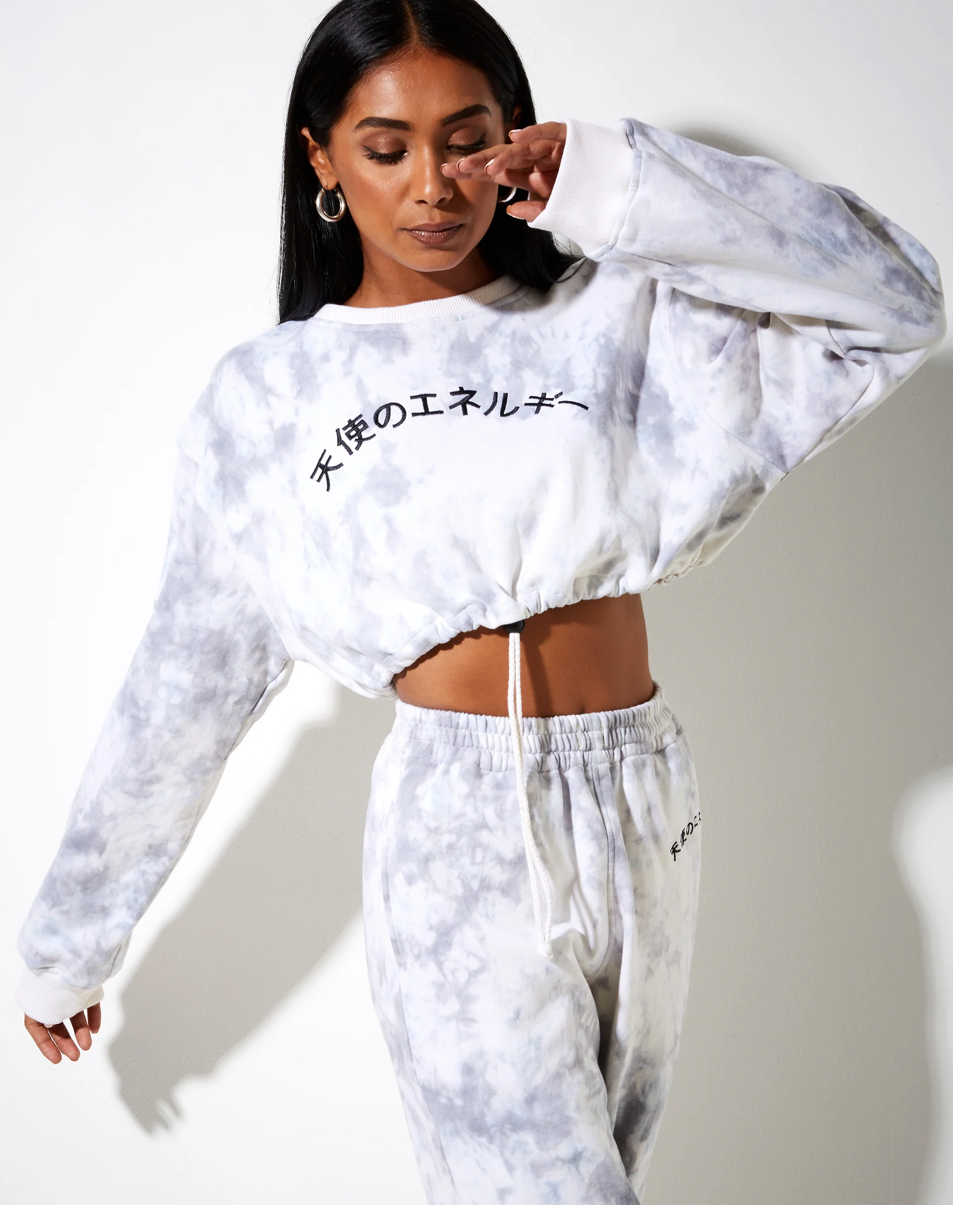 Markey Jumper in Grey Tie Dye Angel Energy Embro - Image 2