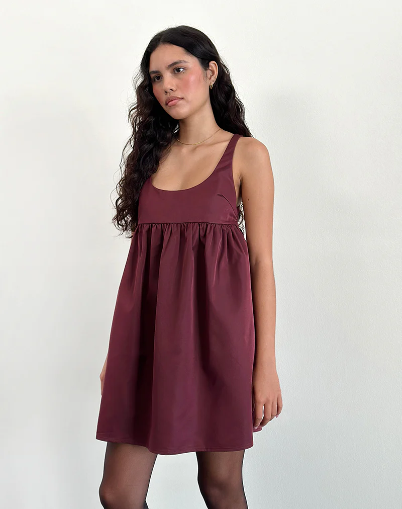 Marona Dress in Dark Berry - Image 5