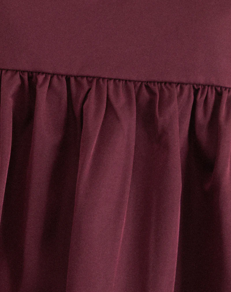 Marona Dress in Dark Berry - Image 7
