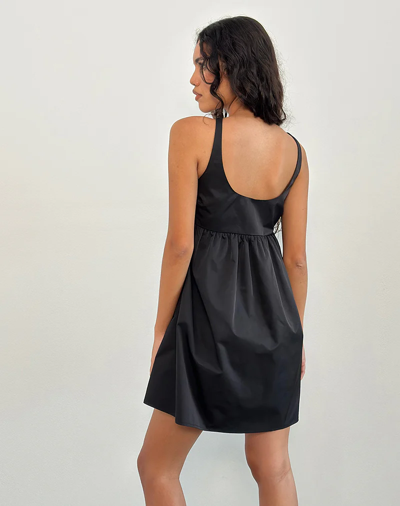 Marona Mini Dress in Black - Image 4