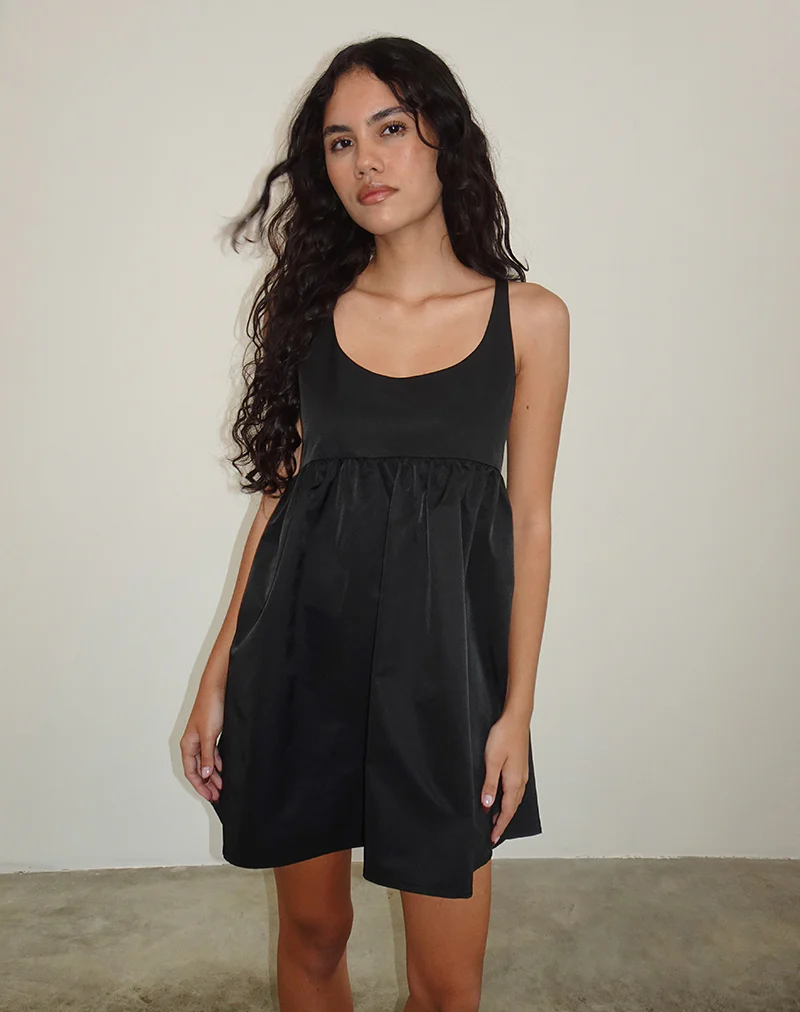 Marona Mini Dress in Black - Image 5
