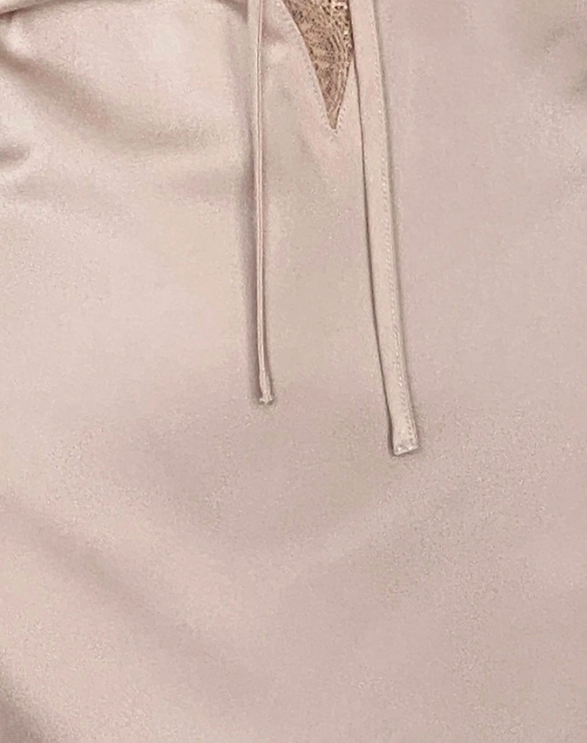 Maruko Halterneck Mini Dress in Satin Champagne - Image 6