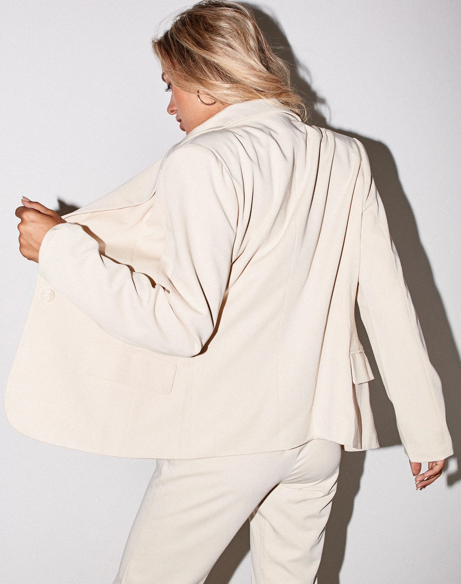 Marwah Blazer in Cream - Image 2