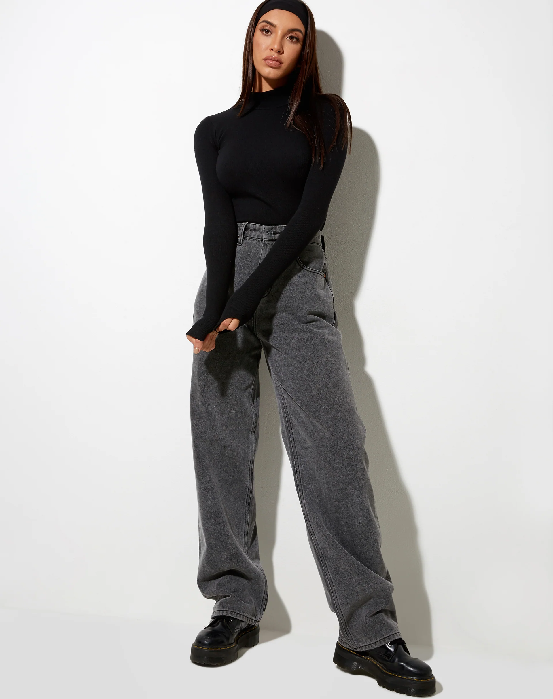 Matri Top in Rib Black - Image 3