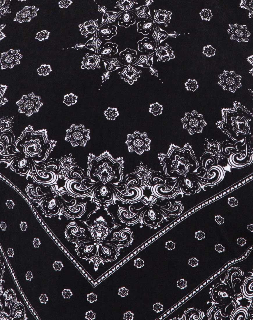 Maudy Crop Top in Bandana Black Placement - Image 5