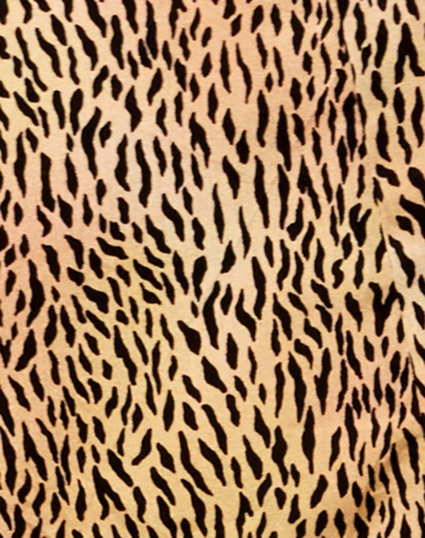 Maudy Crop Top in Mini Tiger Brown - Image 6