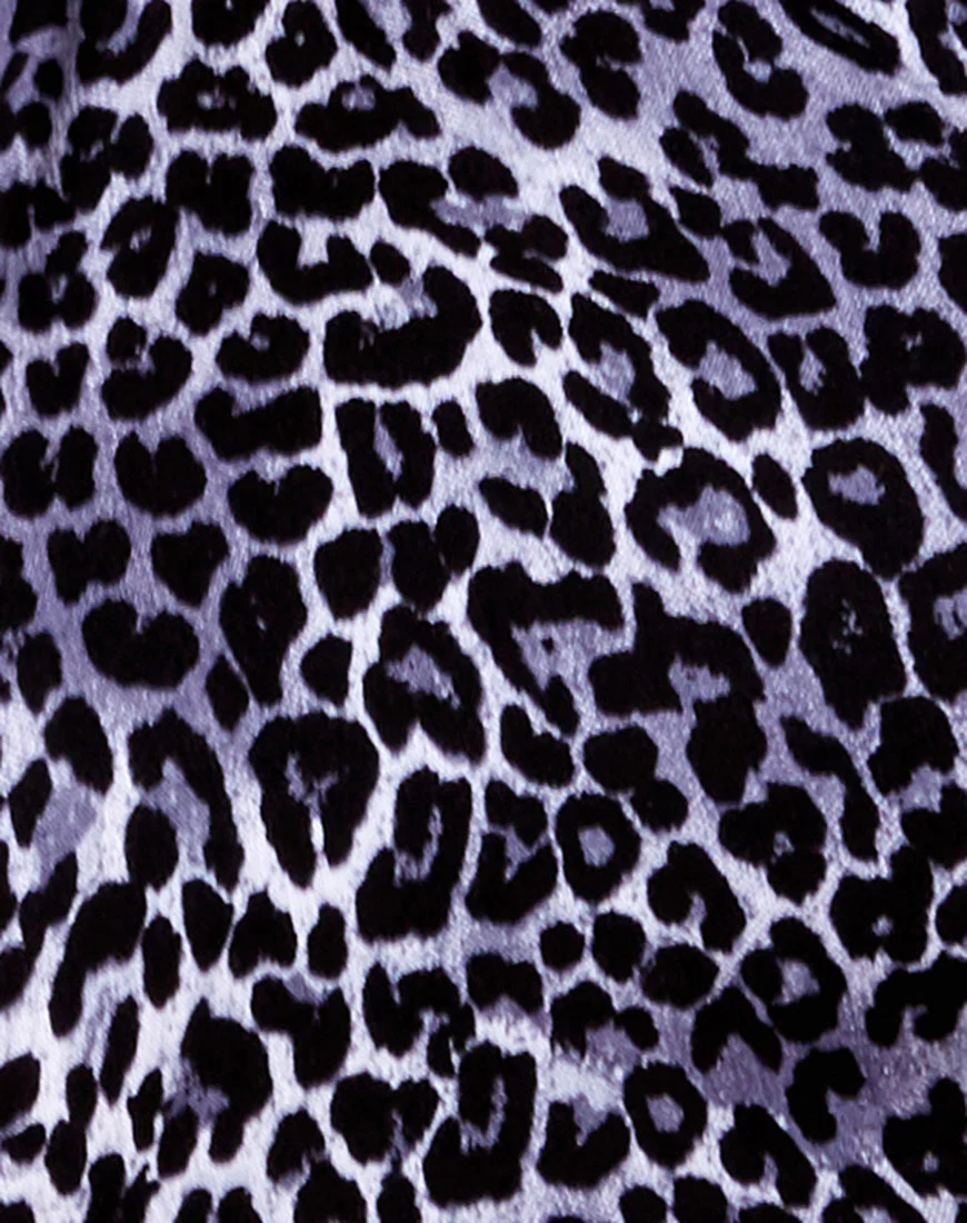 Maudy Crop Top in Rar Leopard Grey - Image 5