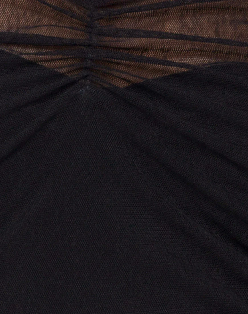 Mauna Bodycon Dress in Black - Image 5