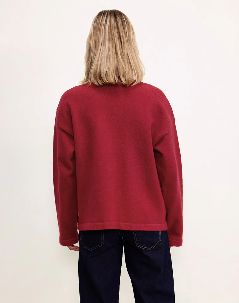 Maureen Cardigan in Red - Image 4