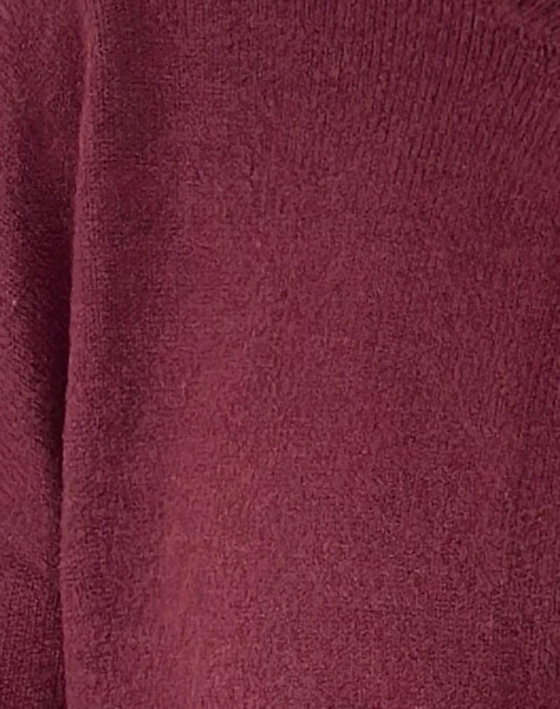 Maureen Cardigan in Wine - Image 6