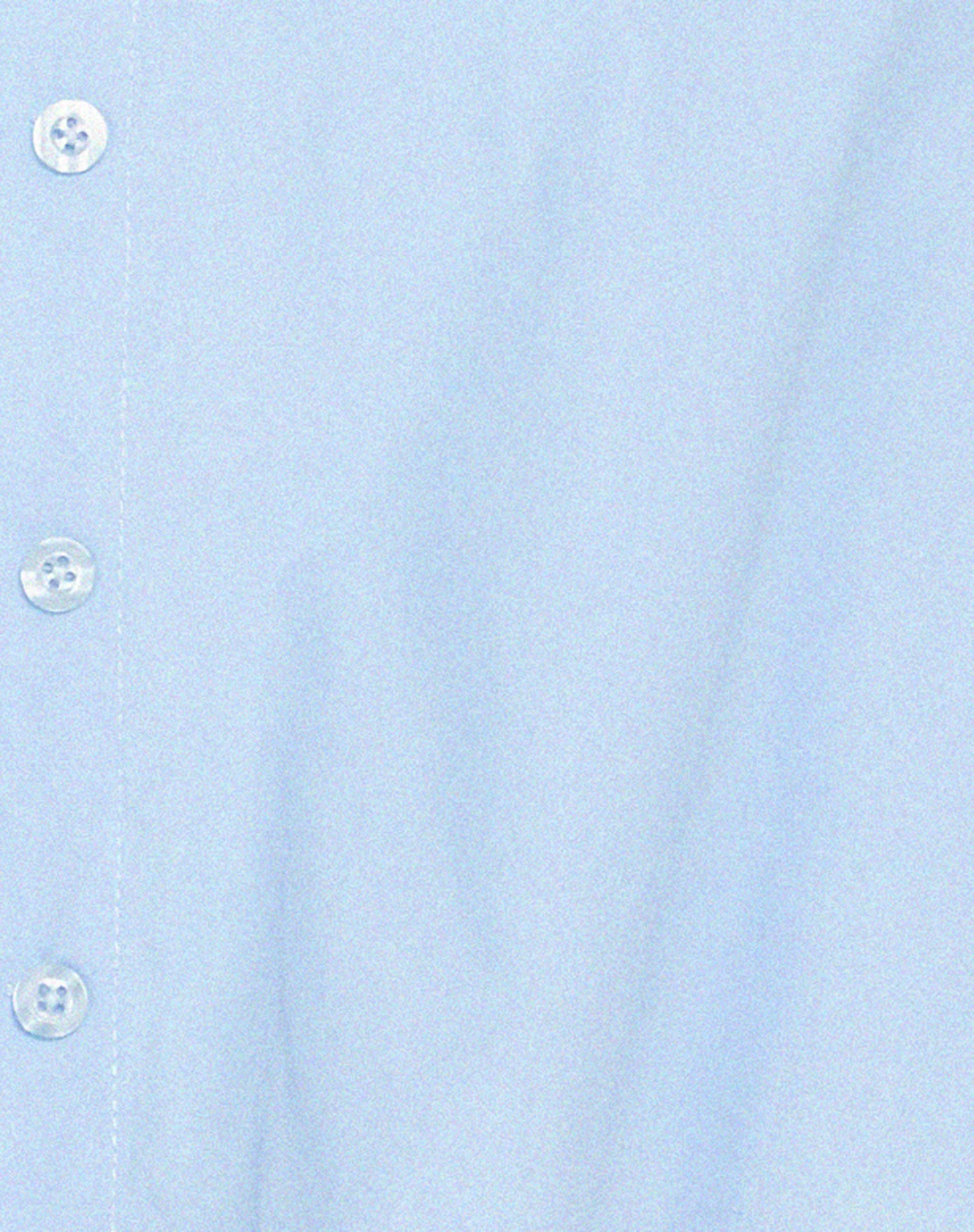 Mavis Button Up Shirt in Poplin Sky Blue - Image 7