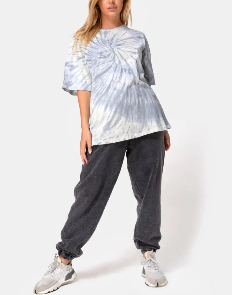 Maxi Tee in Grey Tie Dye - Image 4