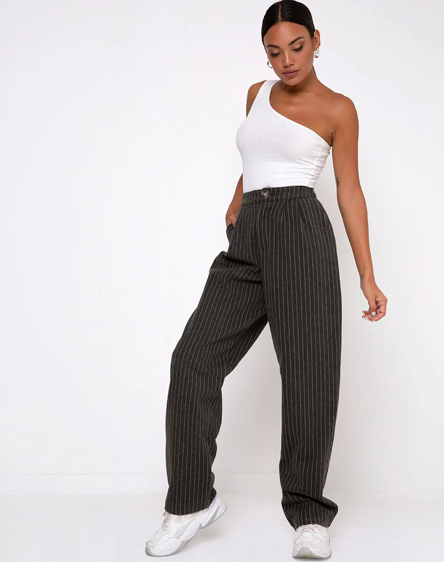 Medi One Shoulder Top in Ivory - Image 3