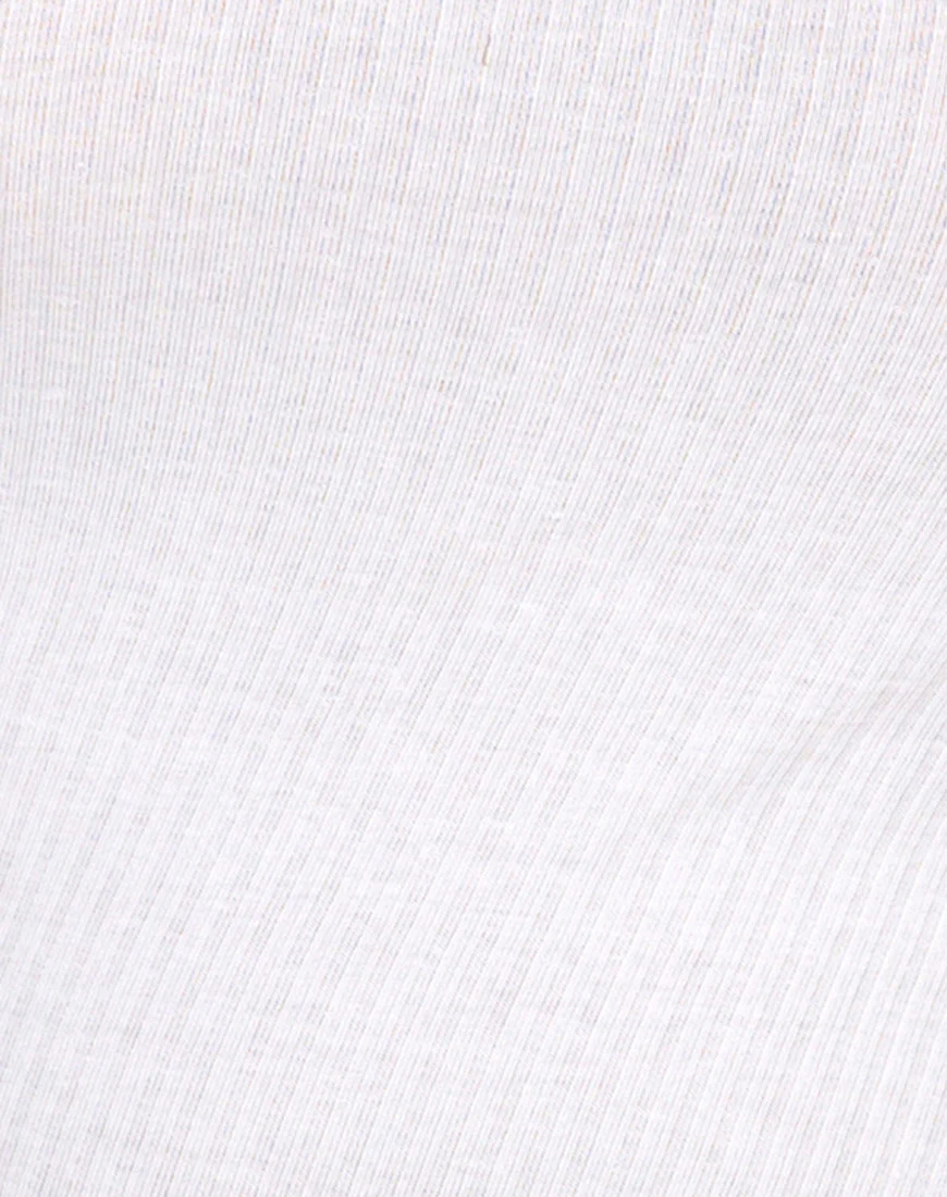 Medi One Shoulder Top in Ivory - Image 5