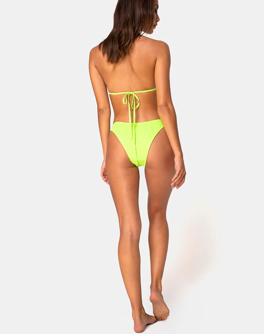 Meeka Bikini Top in Neon Lime - Image 4