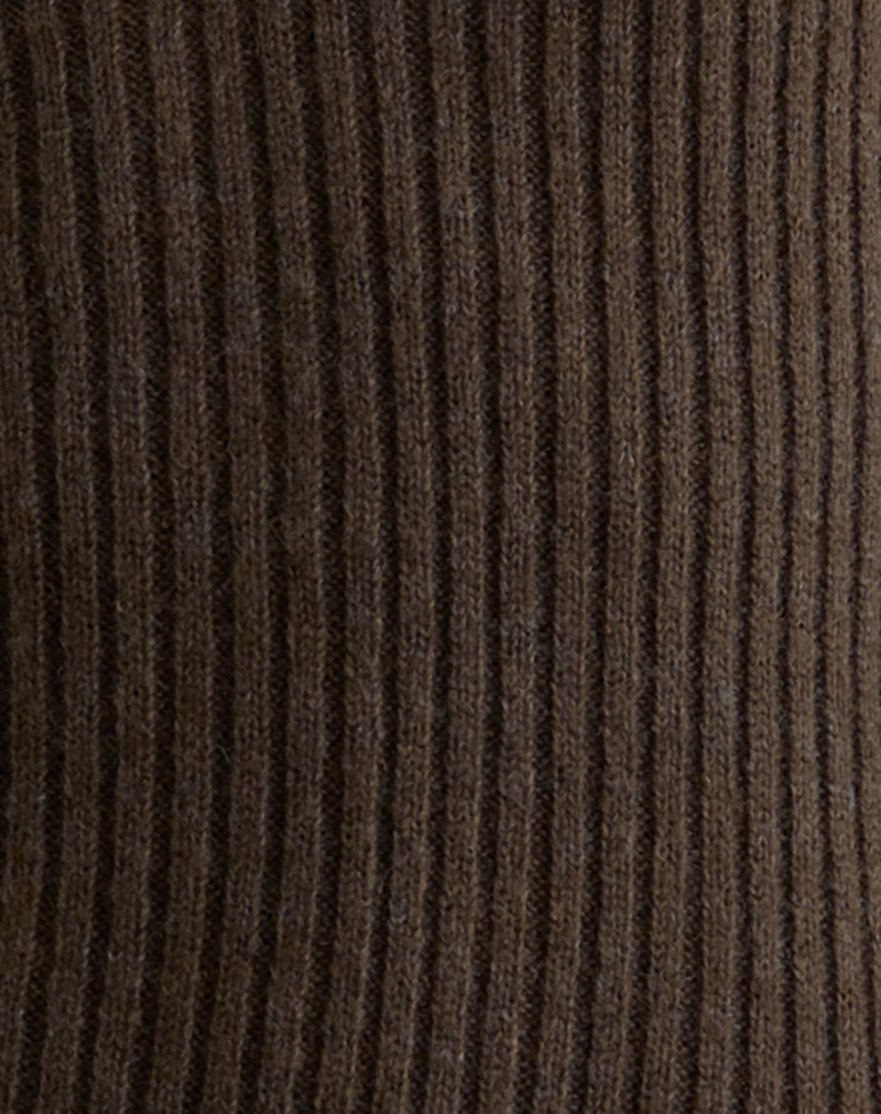 Meghan Mini Dress in Dark Chocolate - Image 6