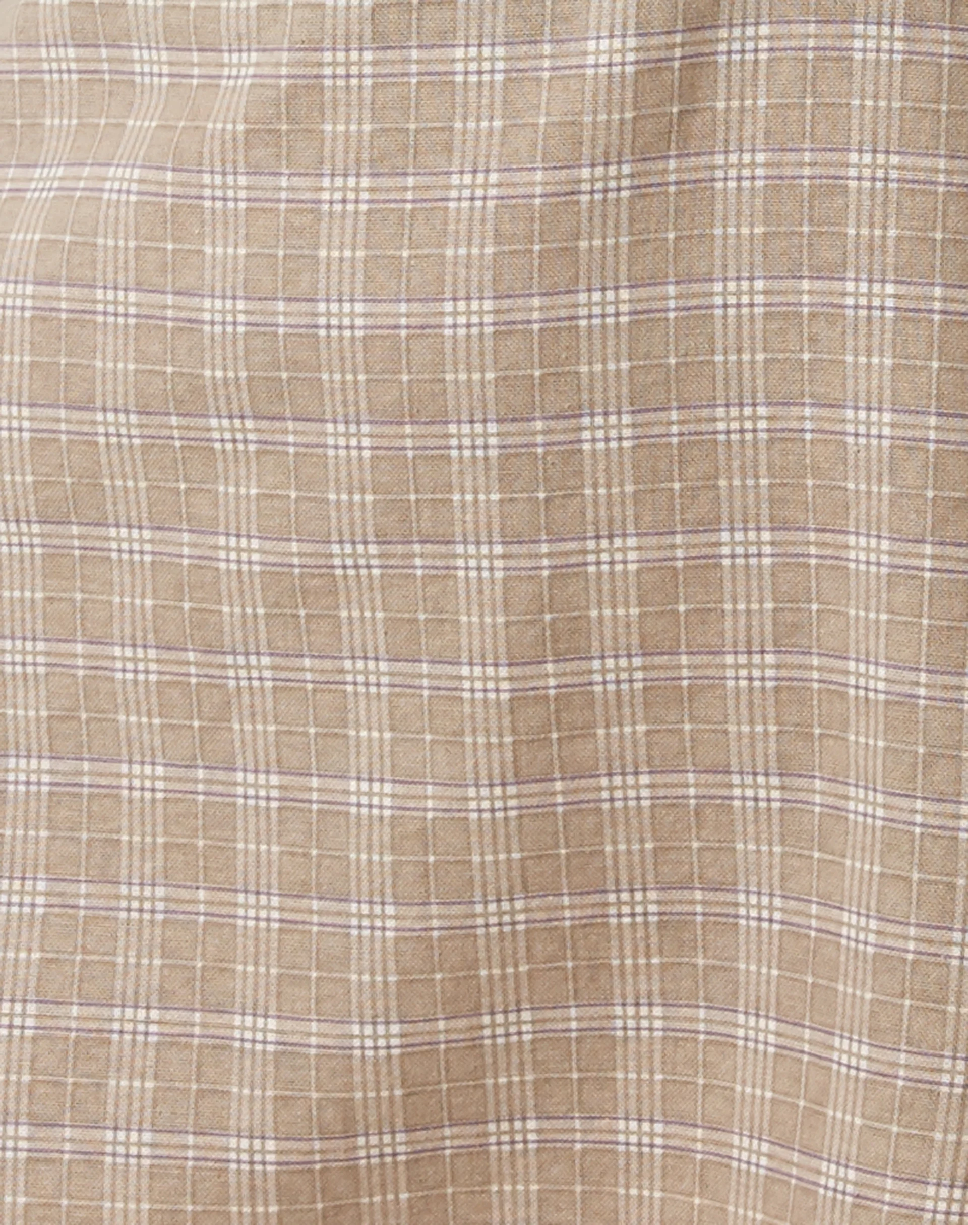 Mehra Mini Dress in Taupe Check - Image 5