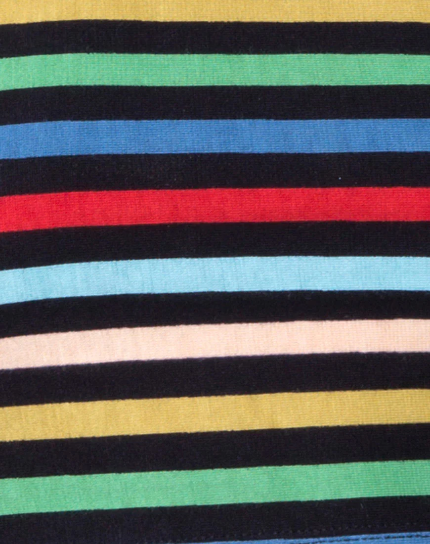 Melah Crop Top in PE Stripe - Image 5