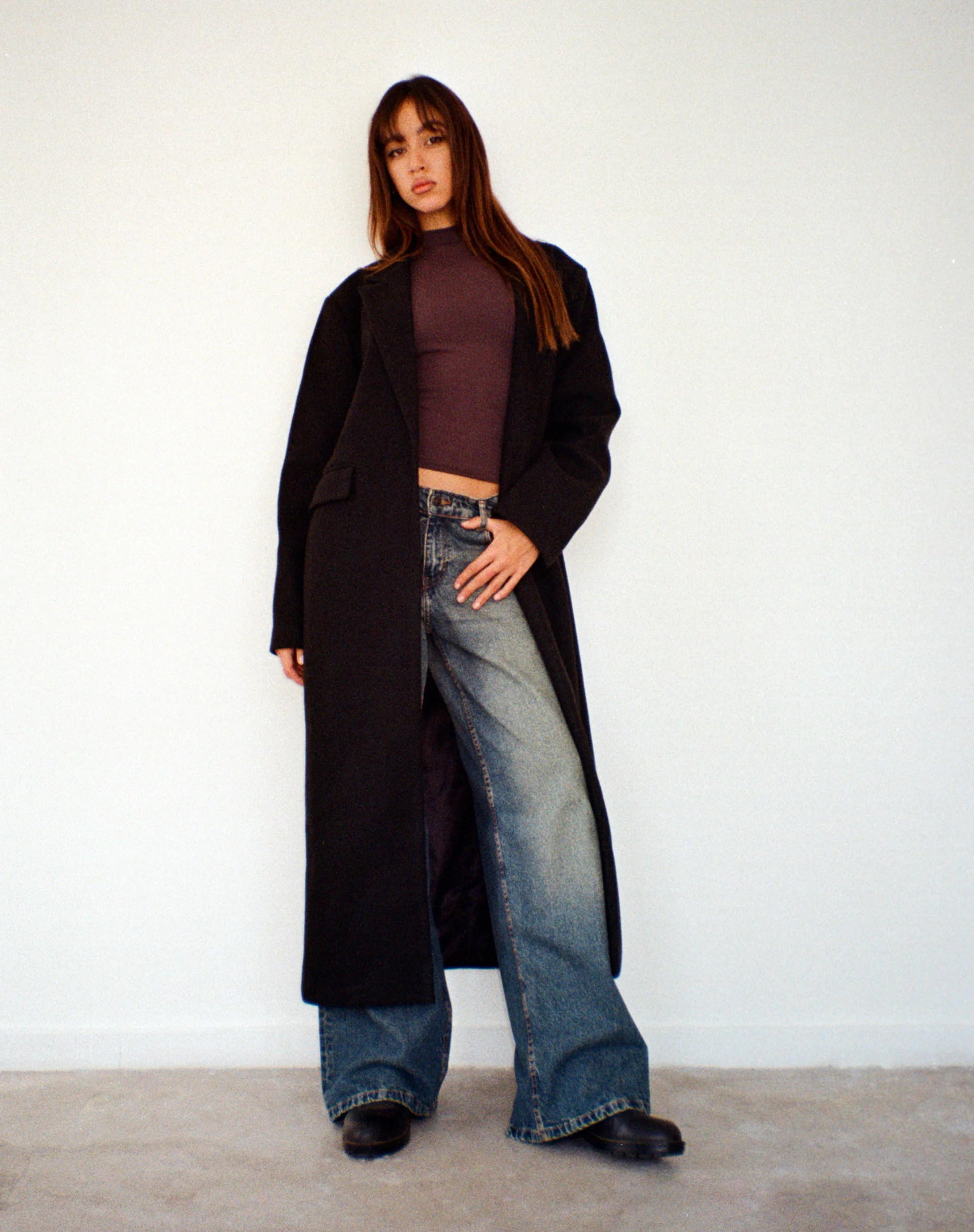 Melani Longline Coat in Black - Image 5
