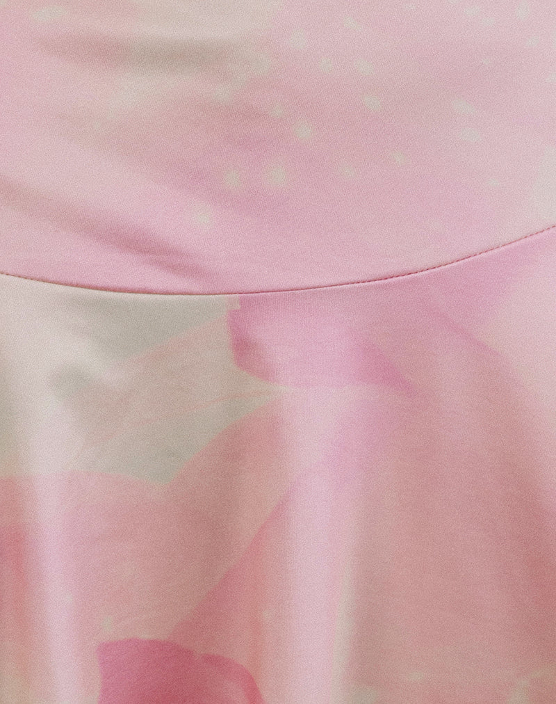 Melanie Midi Dress in Slinky Orchid Petals Pink - Image 5