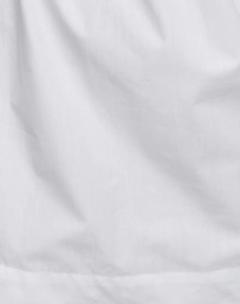 Melda Tea Mini Dress in Poplin White - Image 6