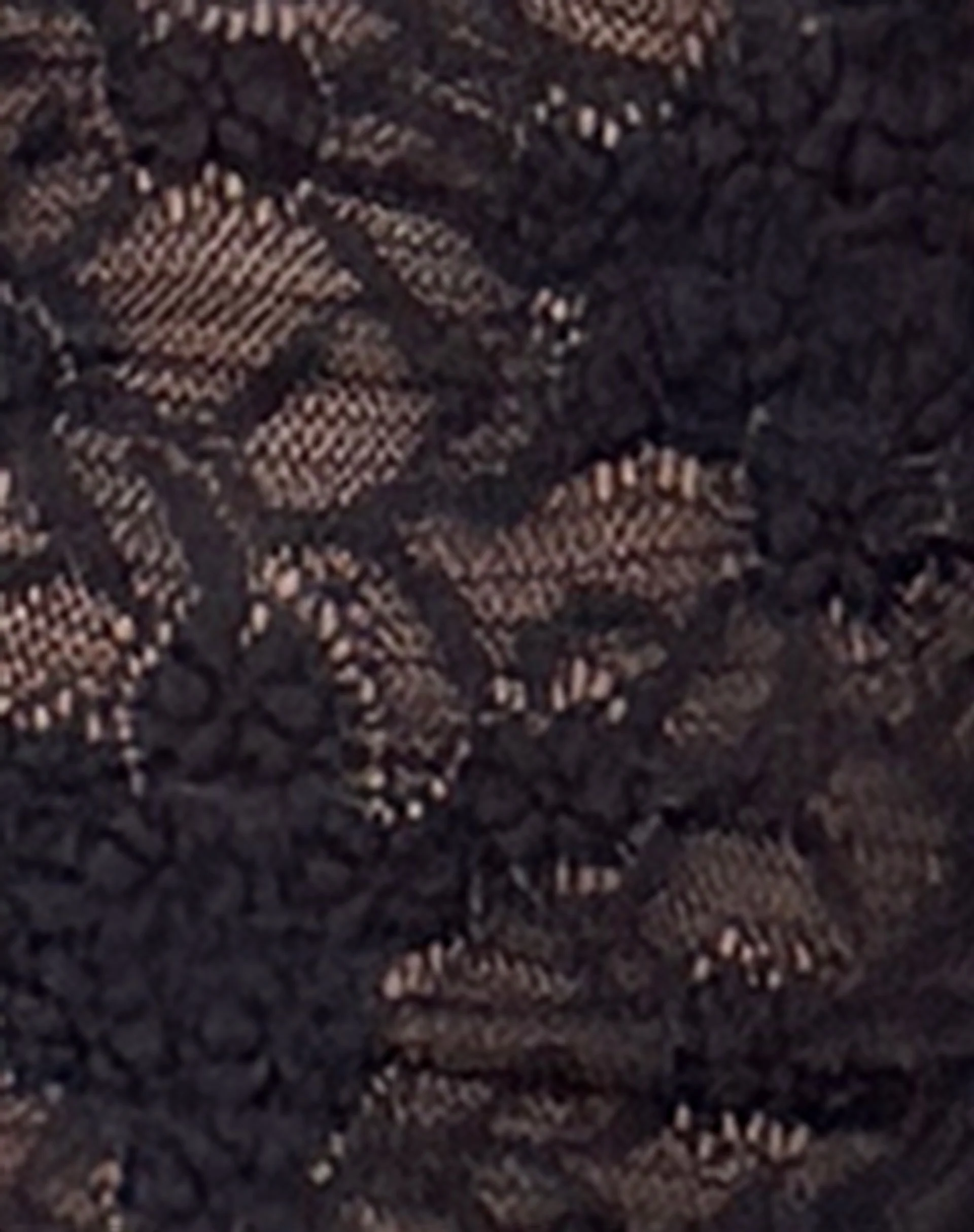 Melvina Bandeau Top and Shrug Set in Lace Black - Image 6