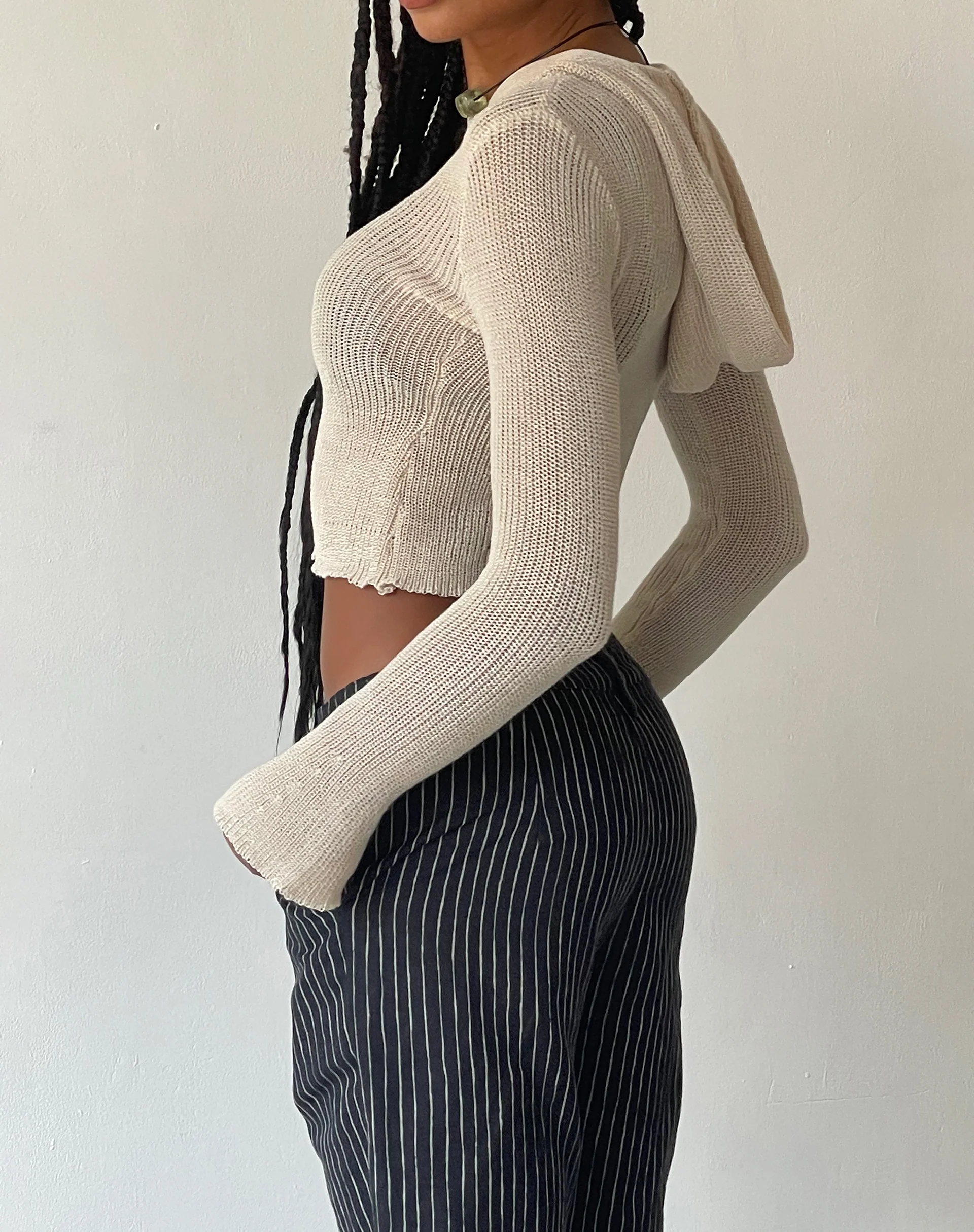 MOTEL X JACQUIE Mereba Hoodie in Natural - Image 2