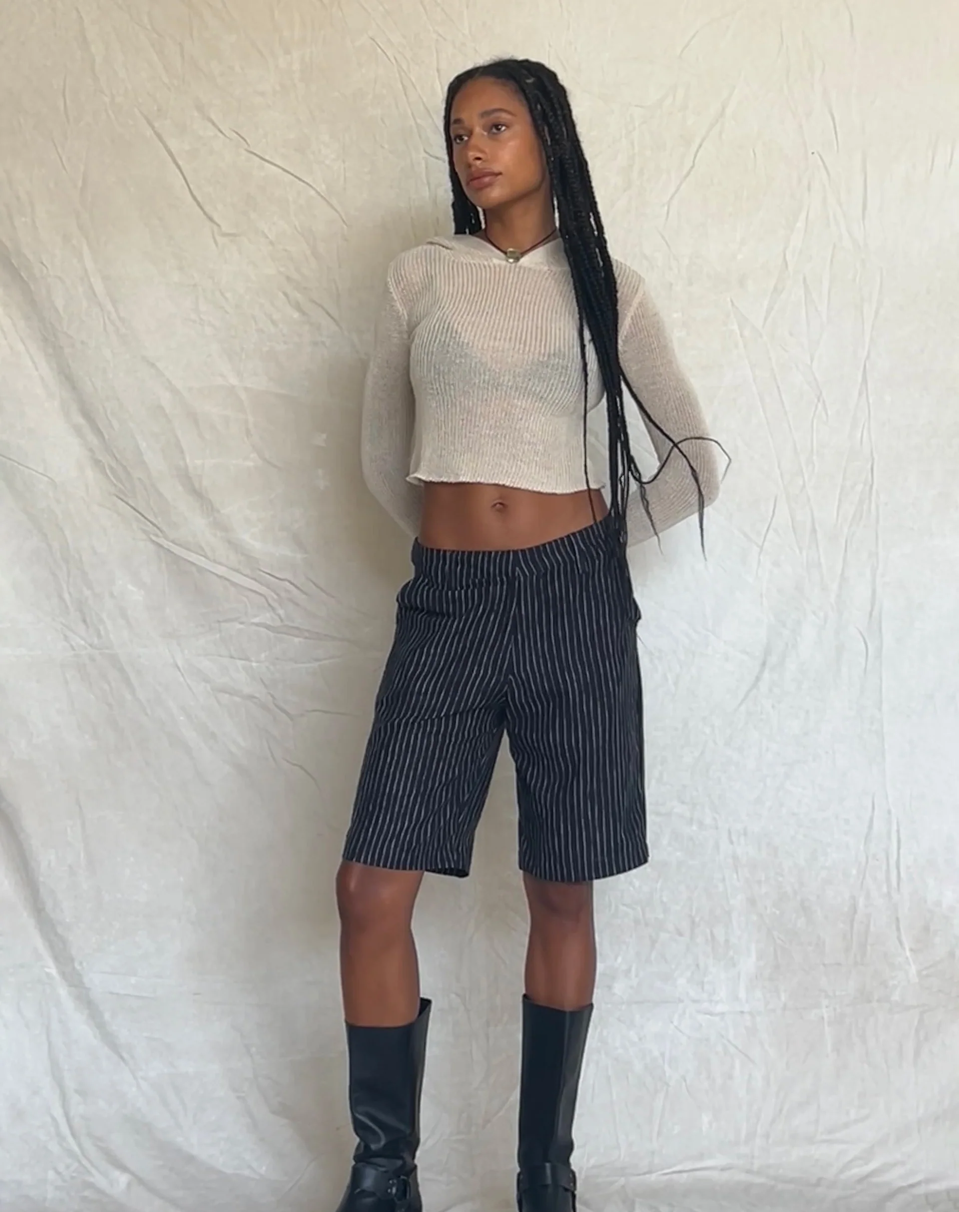 MOTEL X JACQUIE Mereba Hoodie in Natural - Image 3